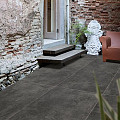 Keramische tegel Betonlook Dark 80x80x3 cm