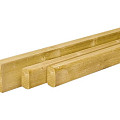 Scandinavisch vuren geschaafde bovenregel 3.8x10x450 cm, groen geïmpregneerd