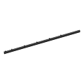 Hillfence metalen paal, inclusief aansluitingset en afdekkap, 6x4x240 cm, zwart