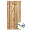Actie Tuindeur Geïmpregneerd 100x180 cm met stalen deurframe zonder deurslot