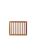 Bangkirai tuinpoort Kader 80x100 cm