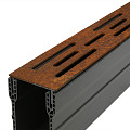 GSB Drain Corten Luxe Rooster 100x6x10 cm