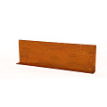 Kantopsluiting Stroke (flg) 300x10 cm corten