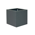 Bloembak vlak antraciet 60x60x60 cm