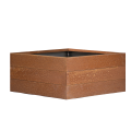 Bloembak corten 120x120x28 cm