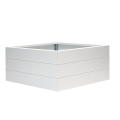Bloembak wit 60x60x28 cm