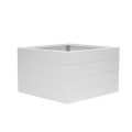 Bloembak wit 60x60x28 cm