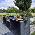 Muurblok 10x10x60 cm Antraciet