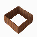 Bloembak Module+ 180x180x56 cm Corten
