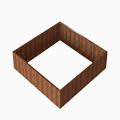 Bloembak Module+ 240x240x56 cm Corten