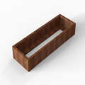 Bloembak Module+ 60x180x28 cm Corten