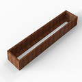 Bloembak Module+ 60x300x28 cm Corten