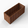 Bloembak Module+ 60x150x42 cm Corten