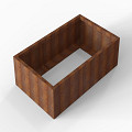 Bloembak Module+ 90x150x42 cm Corten