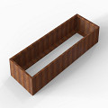 Bloembak Module+ 90x270x42 cm Corten
