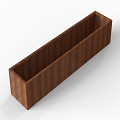 Bloembak Module+ 60x300x56 cm Corten