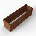Bloembak Module+ 90x300x56 cm Corten