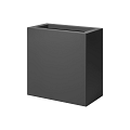 Bloembak vlak antraciet 30x60x40 cm
