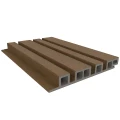 NewTechWood composiet co-extrusie wand bekleding castellation 4325 profiel. 2.5x19.6x290 cm Teak