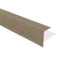 NewTechWood aluminium co-extrusie eindprofiel rhombus t.b.v. wand bekleding. 5x5x300 cm Antique