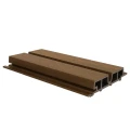 NewTechWood composiet co-extrusie wandbekleding Castellaton PRO65 3,3 x 18 x 390cm Teak.