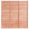 Douglas enkelzijdig geschaafd latten scherm, recht horizontaal, 180x180 cm.
