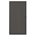 Newtechwood co-extrusie composiet deur in aluminium frame, horizontaal, 100x195 cm, silver gray.