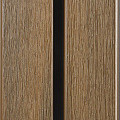 PuraTech 55 composiet dubbel profiel 3,3 x 17,0 x 390 cm, teak, fijne houtnerf