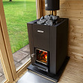 Houtkachel Harvia Linear 18 compact (incl. 2 dozen saunastenen)