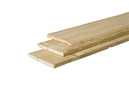 Midden-Europees vuren fijnbezaagde plank 1.9x20x180 cm, groen geïmpregneerd