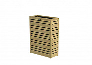 Bloembak Flux90 Excellent, 70x30x90 cm, groen geïmpregneerd