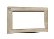 Douglas vast raam met melkglas, 72x40 cm, groen geïmpregneerd