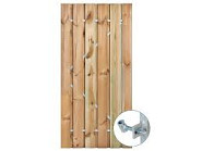 Actie Tuindeur Geïmpregneerd 100x180 cm met stalen deurframe zonder deurslot