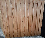 Actie Tuinscherm Red Class 21 planks 180x180