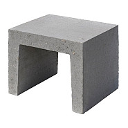 U-element 40x40x50 cm grijs