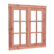 Douglas dubbel uitzetraam Prestige met dubbelglas, 112x120.5 cm, onbehandeld