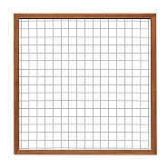 Bangkirai draadscherm 180x180 cm