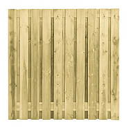 Actie Tuinscherm 21-planks grenen 180x180 cm geïmpregneerd