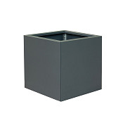 Metalen bloembak antraciet