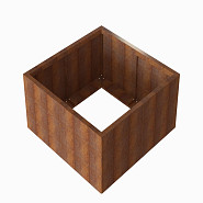 Bloembak Module+ 120x120x56 cm Corten