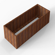 Bloembak Module+ 90x240x56 cm Corten