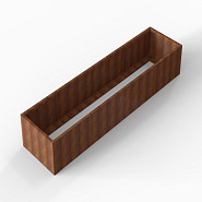 Bloembak Module+ 90x360x56 cm Corten