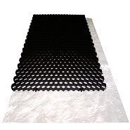 Grindplaat 120x80 x3 cm / doek 90 gr/m² ZWART