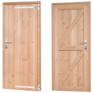 Douglas enkele dichte deur inclusief kozijn, rechtsdraaiend, 90x201 cm, onbehandeld