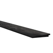 Douglas Zweeds rabat 1 zijde geschaafd. 1 zijde fijnbezaagd 1.1-2.7x19.5x500 cm zwart gedompeld