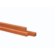 Azobe hardhouten paal fijnbezaagd. gepunt 8x8x350 cm