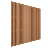 Thermovision Ayous geschaafd latten scherm. recht horizontaal/verticaal. 180x180 cm