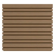 NewTechWood composiet co-extrusie wand bekleding castellation 4325 profiel. 2.5x19.6x290 cm Teak