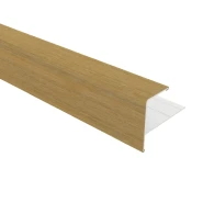 NewTechWood aluminium co-extrusie eindprofiel rhombus t.b.v. wand bekleding. 5x5x300 cm Red Cedar