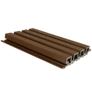 NewTechWood composiet co-extrusie wandbekleding rhombus profiel, 3,3 x 21,5 x 230 cm, Ipe.